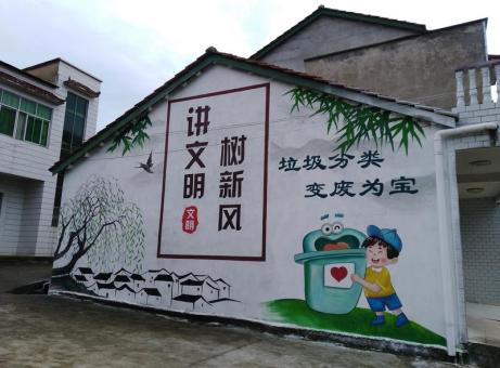 三门峡墙绘是现在流行的墙体广告