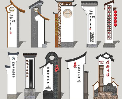 三门峡美丽乡村标识标牌有哪些分类？